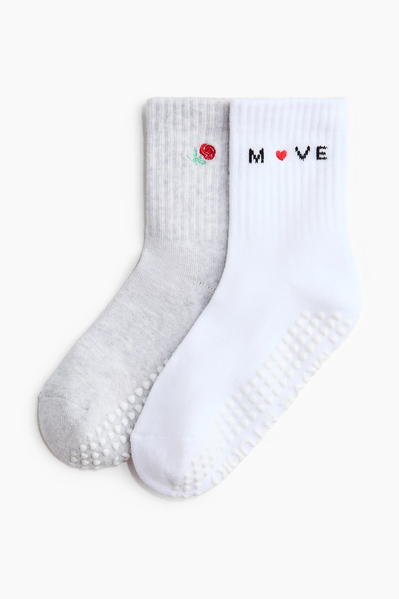 2-Pack Non-Slip Yoga Socks