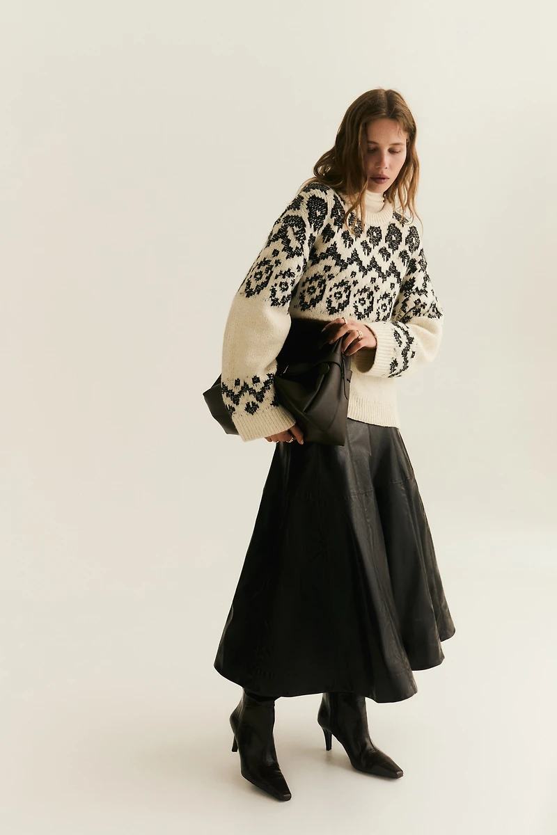 Chandail en tricot jacquard