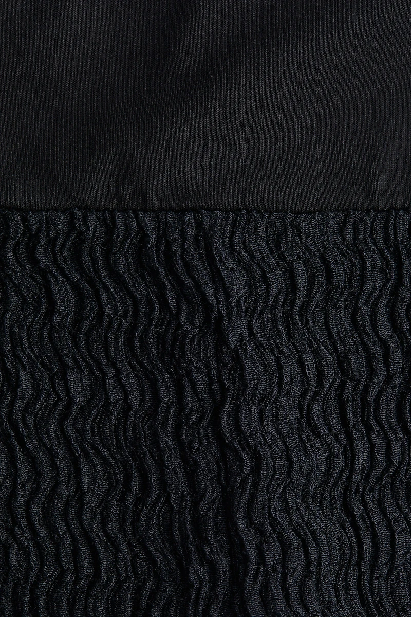 MAMA Textured Jersey Pants