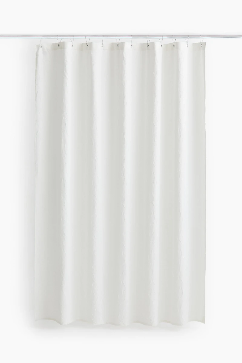 Jacquard-Weave Shower Curtain