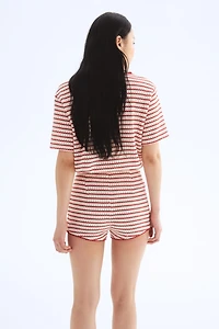 Textured-Knit Shorts