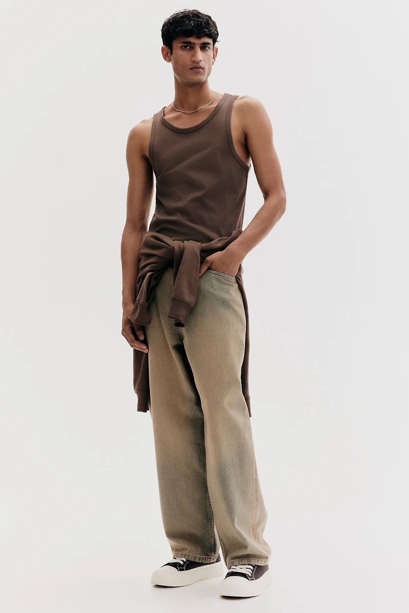 Débardeur côtelé Coupe Amincie