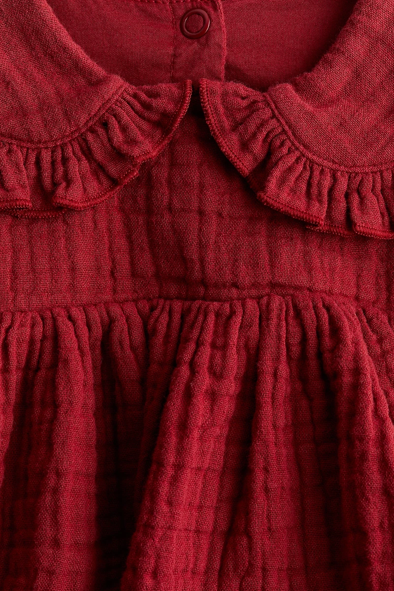 Cotton Muslin Bodysuit Dress