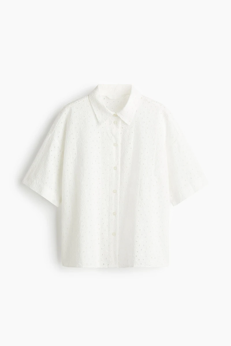 Eyelet Embroidered Shirt
