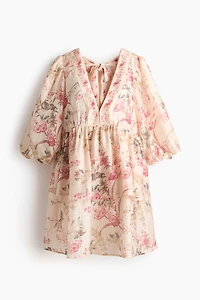 MAMA Linen-Blend Dress