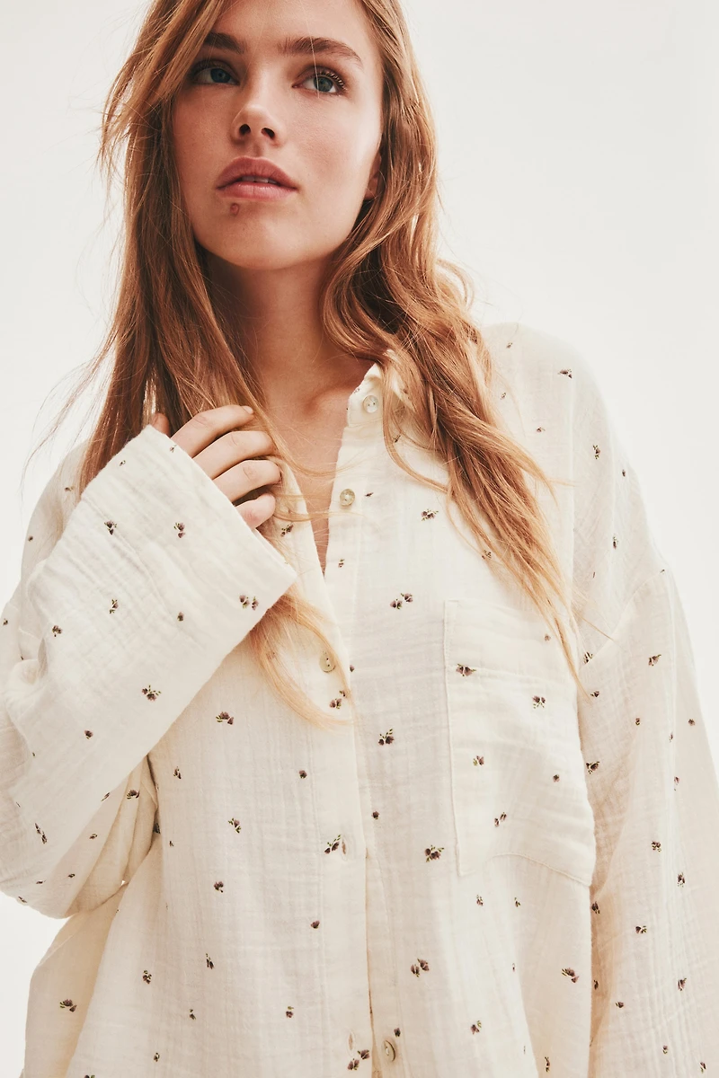 Pyjama en mousseline de coton