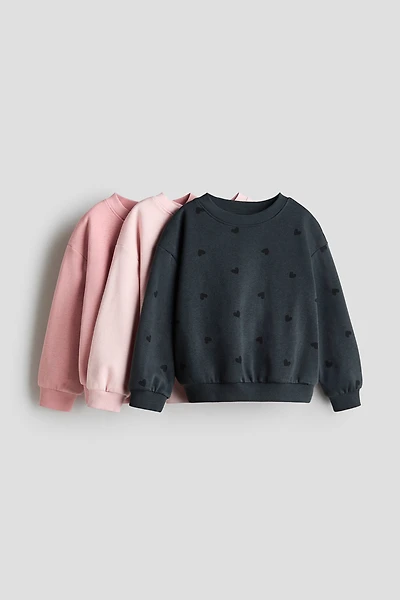 3-Pack Brushed-Inside Sweatshirts