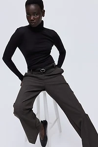 Pima Cotton Turtleneck Top