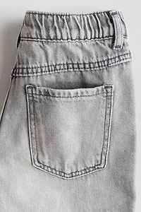Loose-Fit Denim Shorts