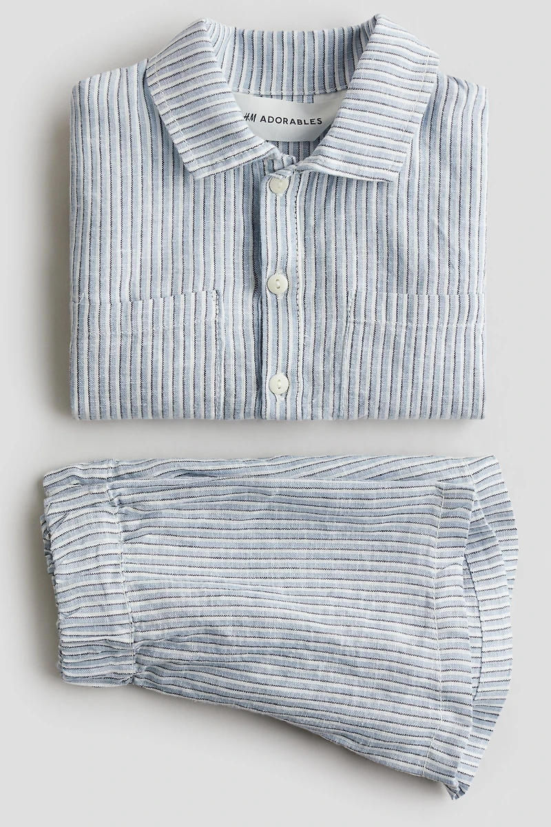 2-Piece Linen-Blend Set