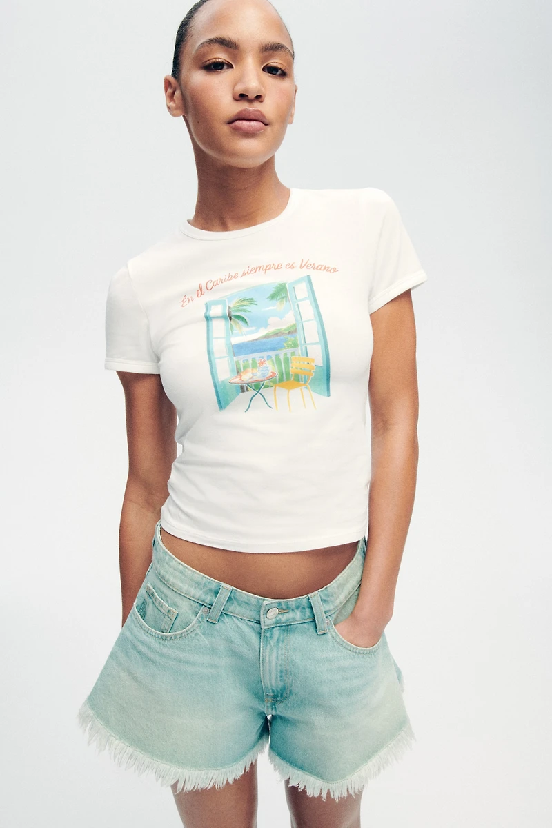 Fitted Cotton T-Shirt