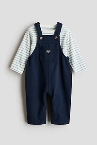 2-Piece Overall and Shirt Set
