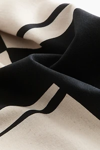 Patterned Canvas Cushion Cover