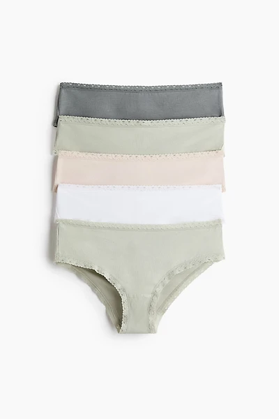 5-pack Cotton Hipster Briefs