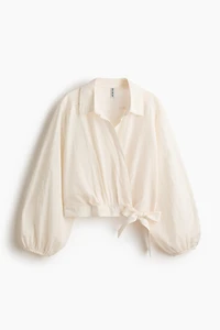 Cotton Wrap Shirt