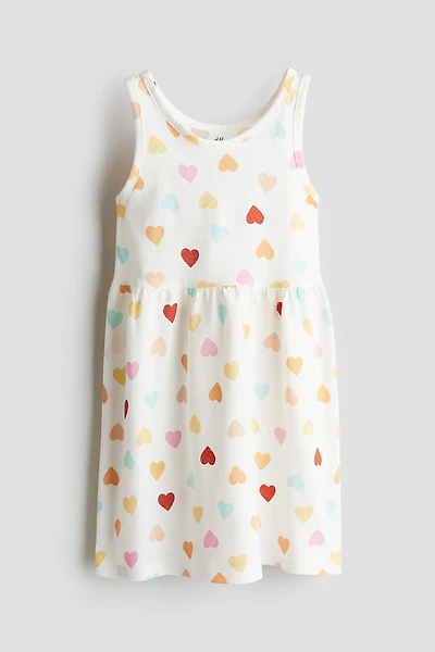 Robe à motif en coton
