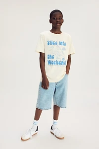 Printed cotton T-shirt