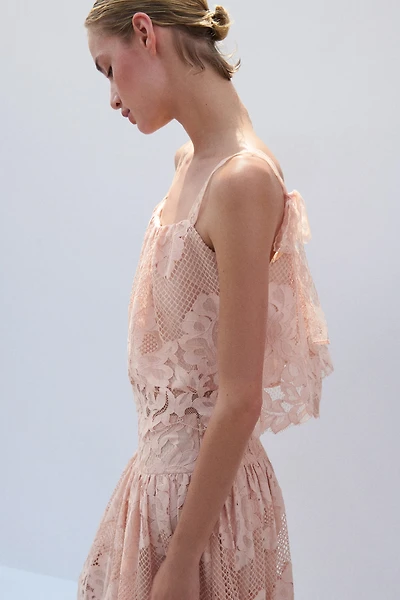 Scalloped Lace Top