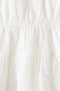 Drawstring-Detail Poplin Dress
