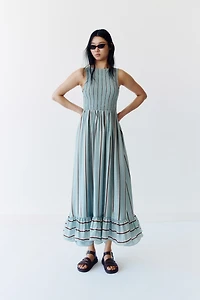 Smocked-Bodice Dress