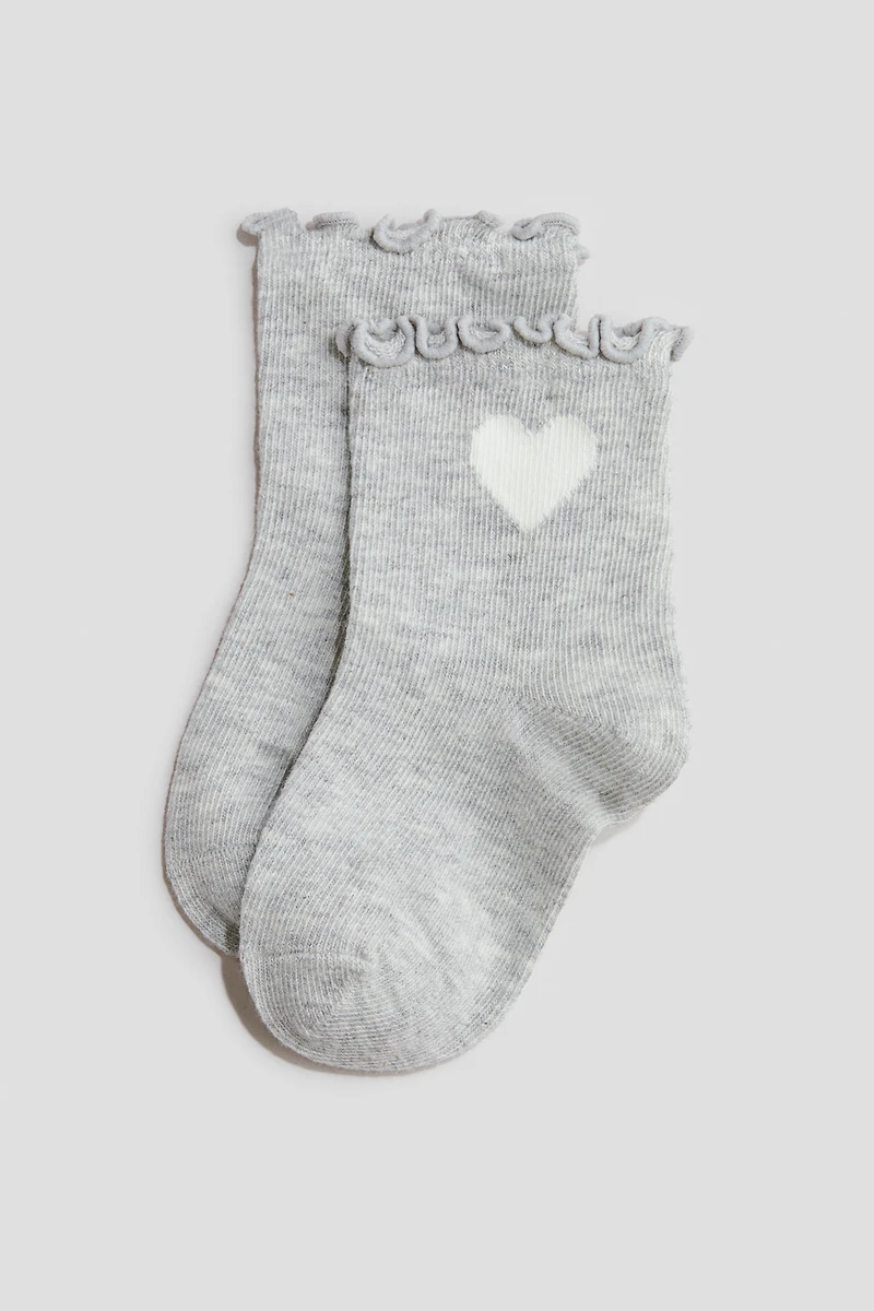 Lot de 4 paires chaussettes à bord surjeté