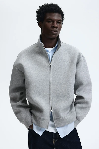 Veste de survêtement ample en scuba