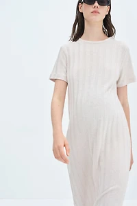 MAMA Robe côtelée