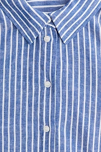 Oversized Linen-Blend Shirt
