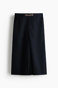 Pleat-Detail Culottes