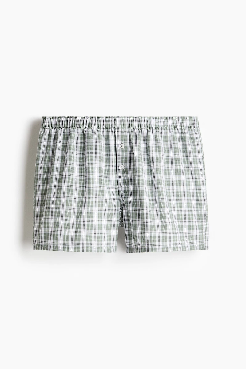 3-Pack Woven Cotton Boxer Shorts