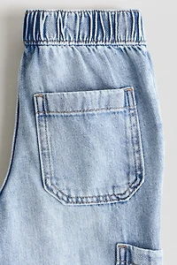 Pantalon de jogging cargo en denim