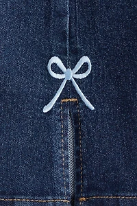 Embroidered-Detail Flared Jeans