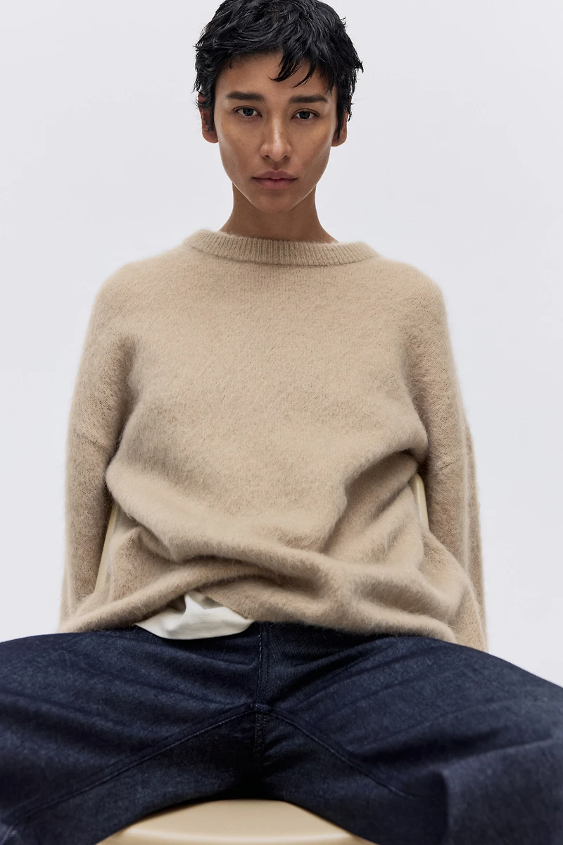 Oversized Mohair-Blend Sweater