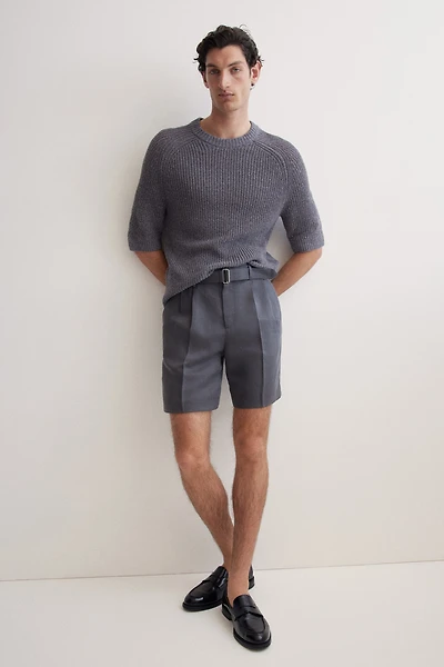 Relaxed-Fit Tailored Lyocell-Blend Shorts