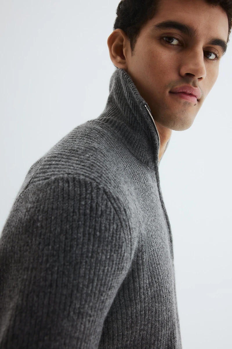 Chandail coupe classique à col fermeture éclair