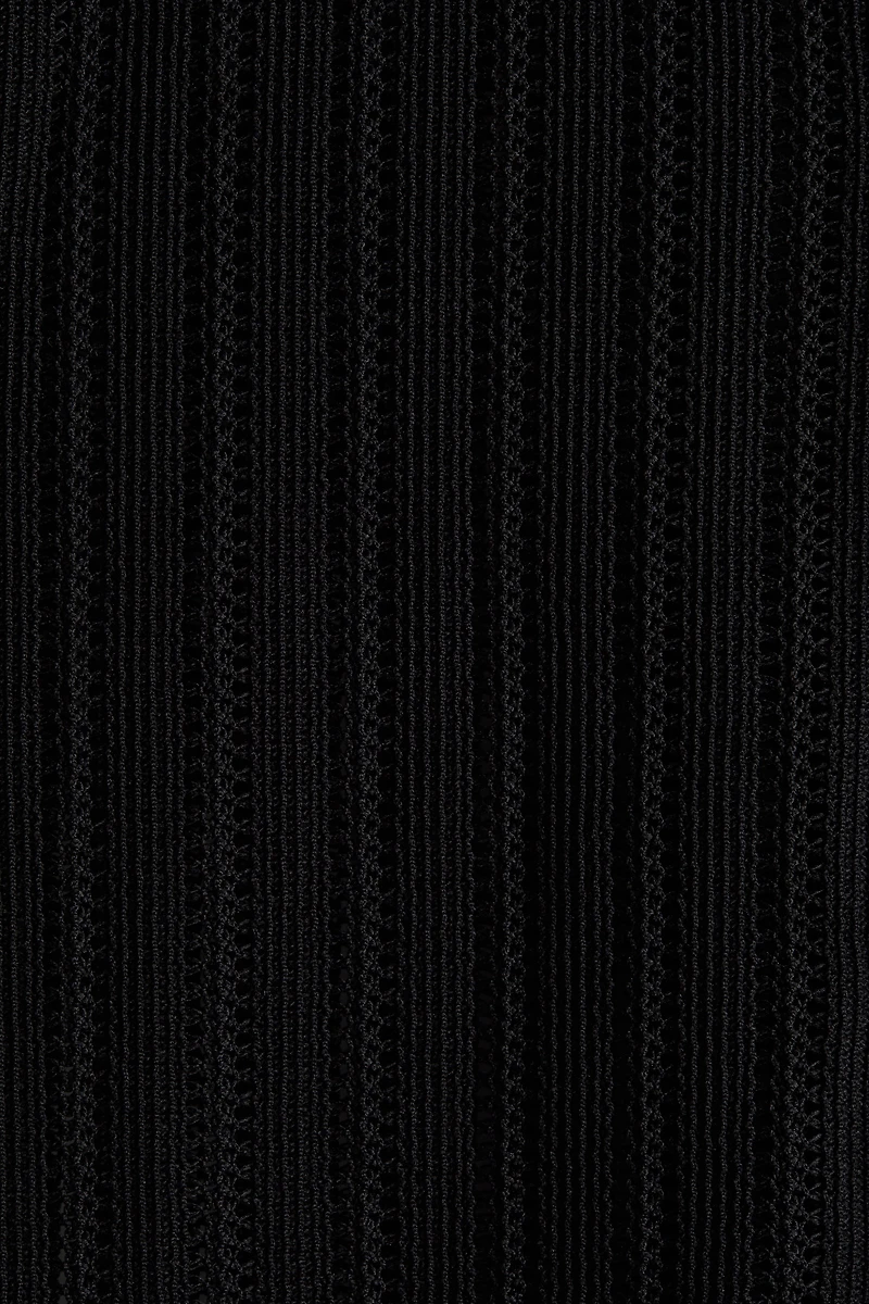 Regular Fit Crochet-Look Shirt