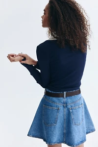 Haut en coton avec encolure V