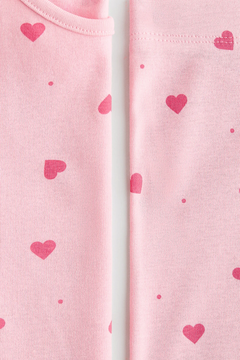 Snug Fit Printed Cotton Pajamas