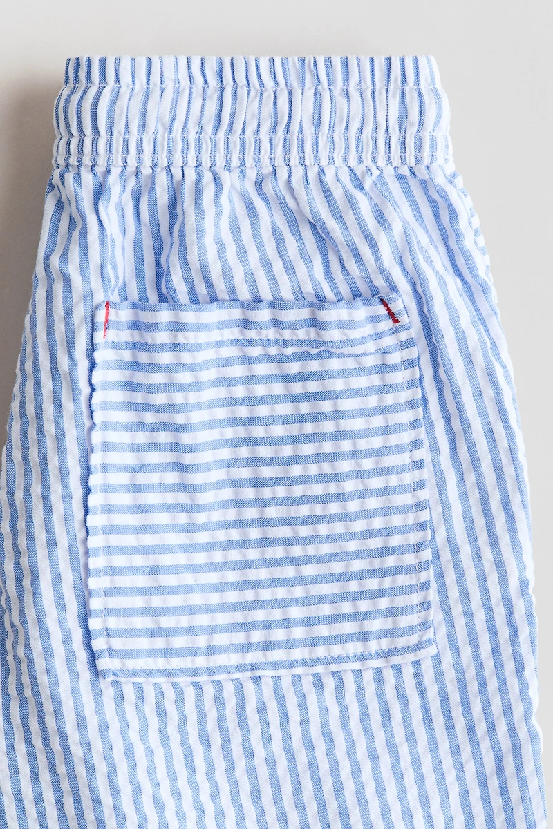 Short en crépon de coton