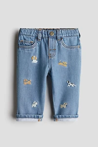 Embroidery-Detail Jeans