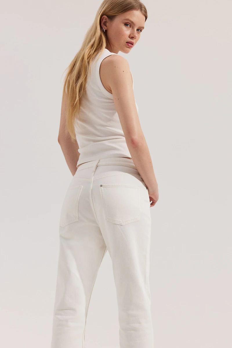 Slim Straight High Ankle Jeans