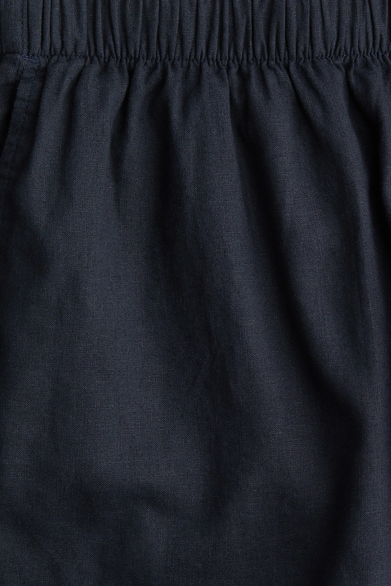 Linen-Blend Shorts