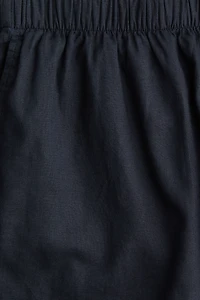 Linen-Blend Shorts