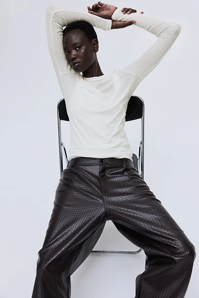 Haut en coton pima côtelé