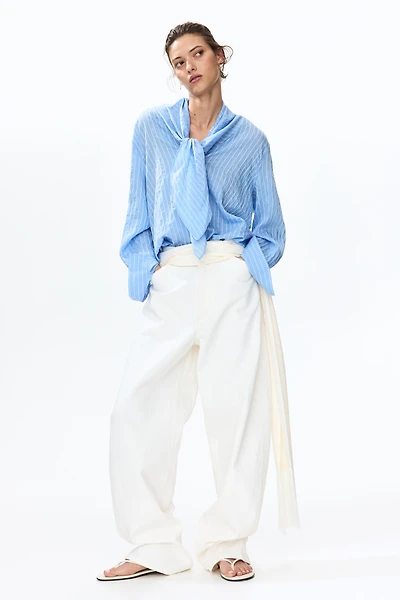 Chemise avec col foulard