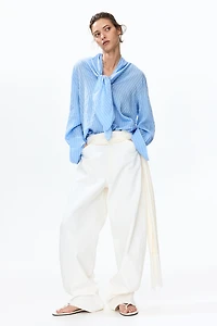 Chemise avec col foulard