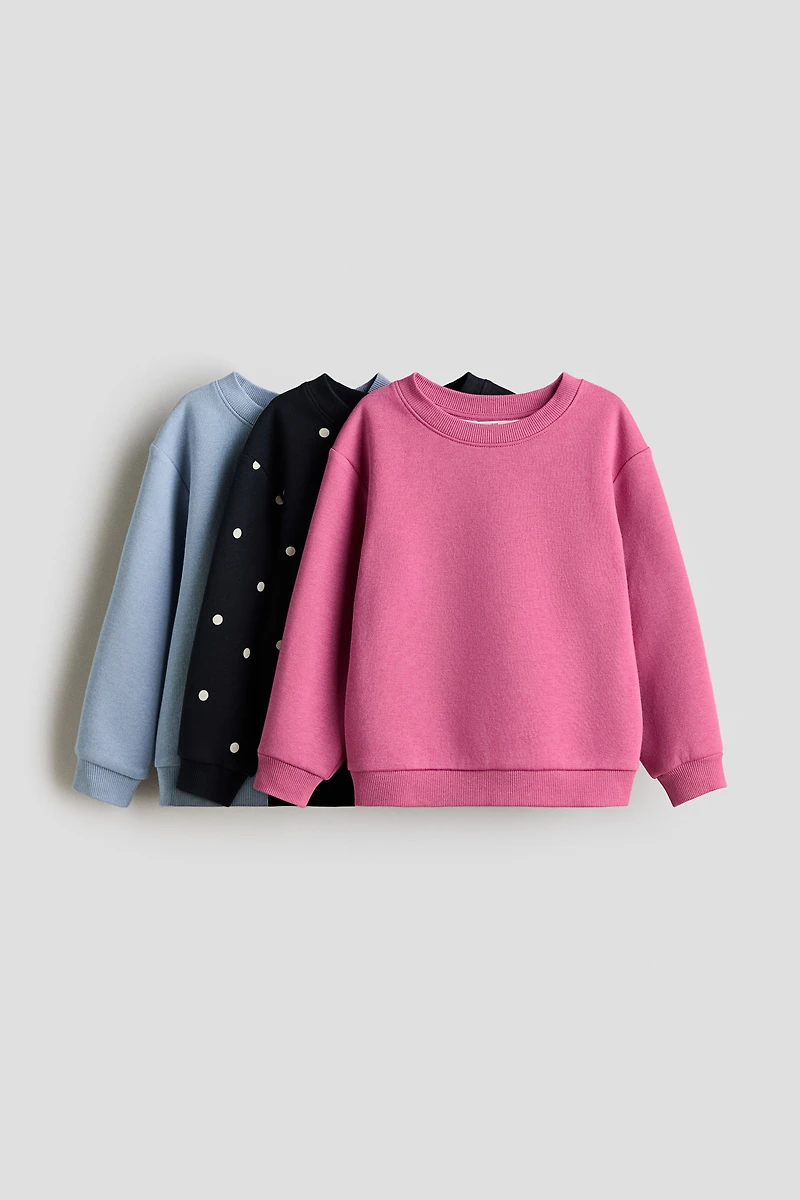 3-pack Brushed-Inside Sweatshirts