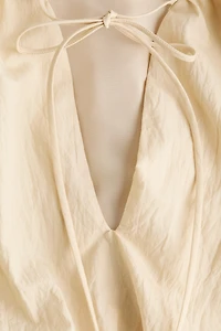 Blouse froissée à effet ballon