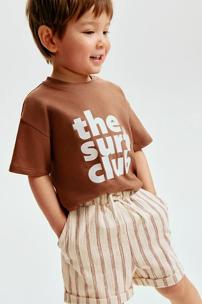 Short en jersey de coton