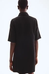 Bouclé Dress with Collar